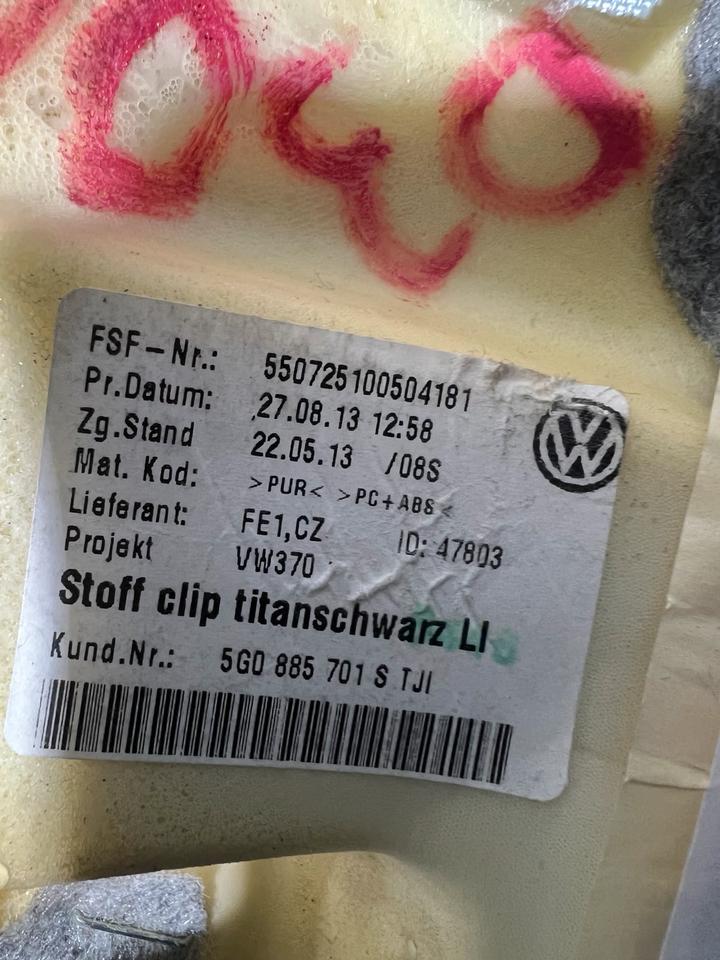 VW Golf 7 VII Seitenverkleidung Seitenpolster Rechts Links – Bild 8