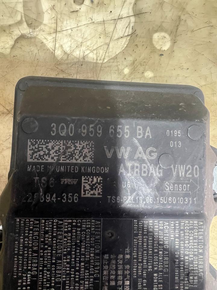 VW Passat B8 3G Airbagsteuergerät Steuergerät 3Q0959655BA – Bild 3