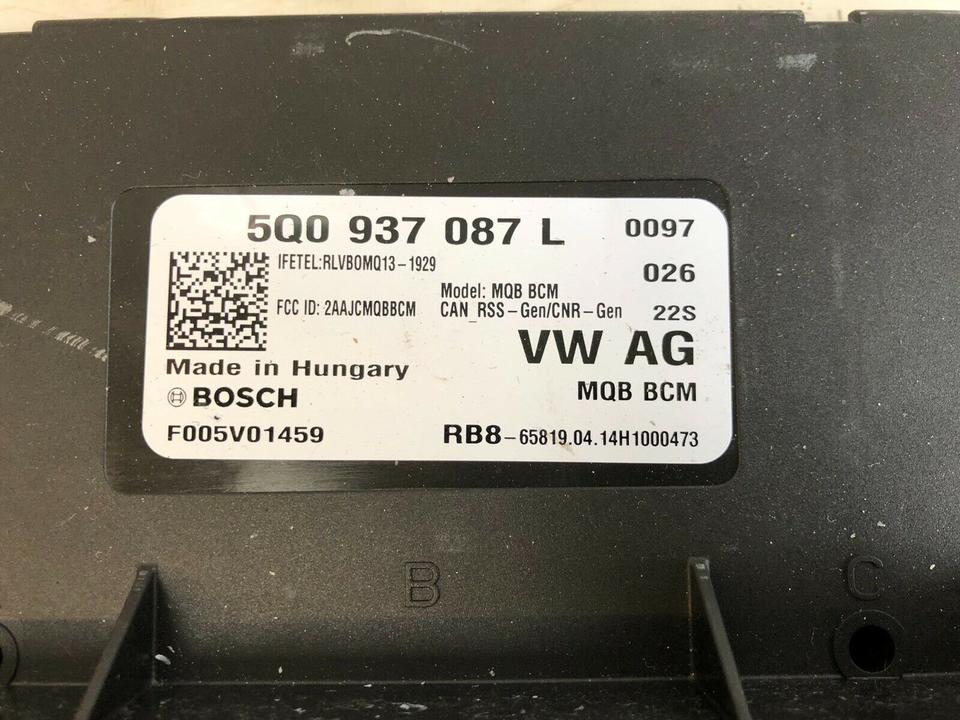 VW Golf 7 VII Elektrische Heckklappensteuergerät 5Q0937087L – Bild 4