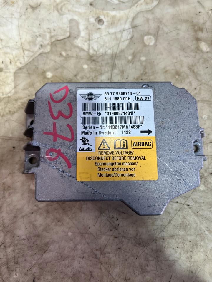 Mini Cooper R55 R56 R57 Airbagsteuergerät Steuergerät 9808714 – Bild 2