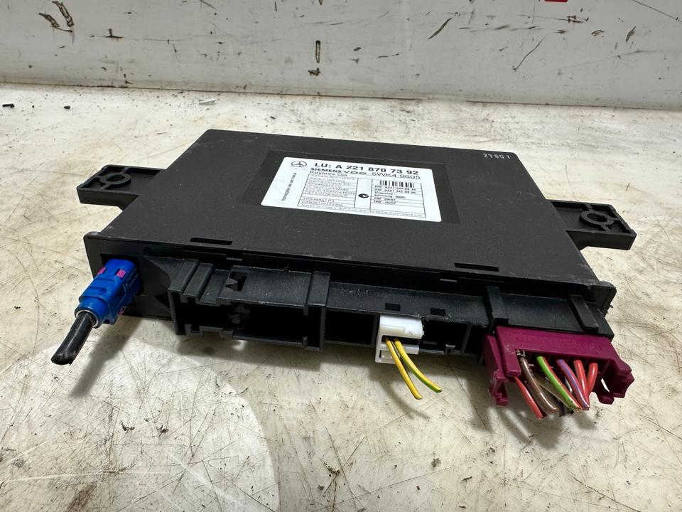 Mercedes S-Klasse W221 Keyless Go Tür Steuergerät A2218707392 – Bild 2