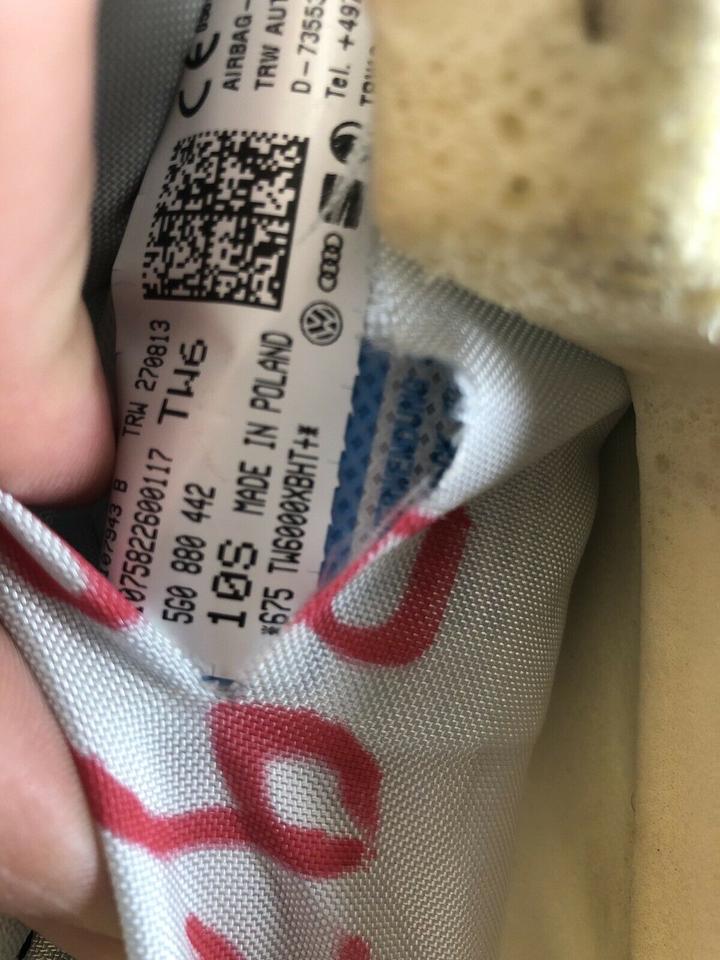 VW Golf 7 VII Seitenairbag Seitenpolster 5G0880442 – Bild 2