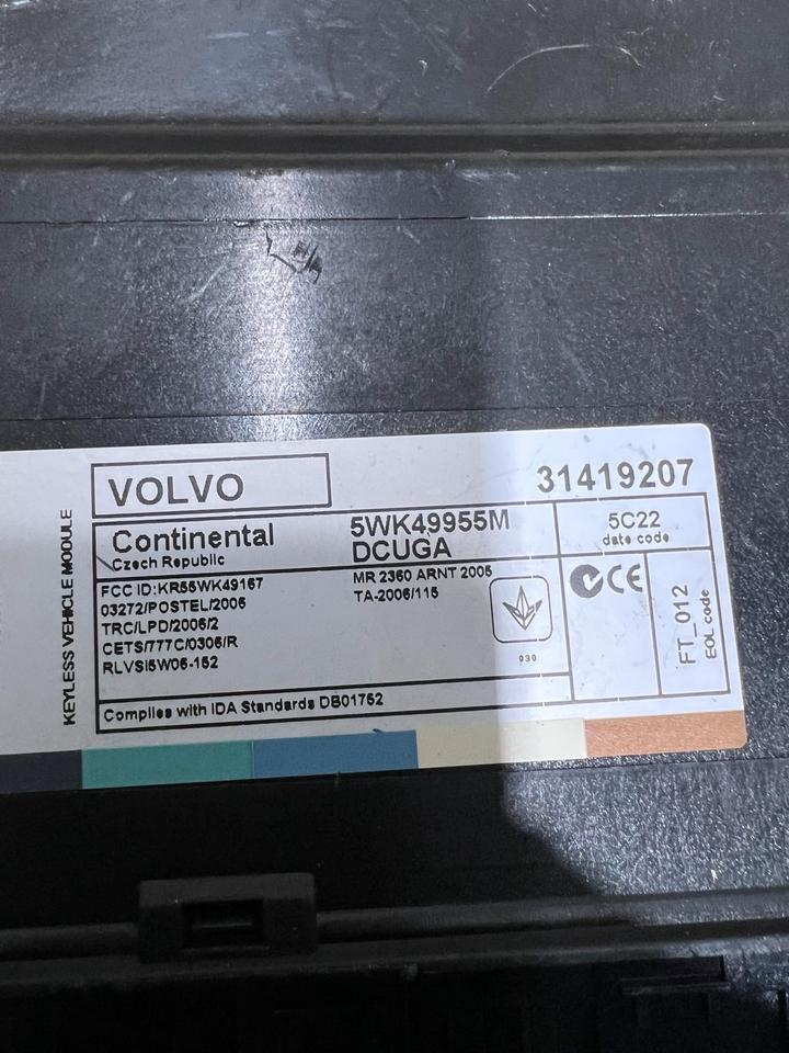 Volvo V40 D4 Steuermodul Keyless Go Modul 31419207 – Bild 3