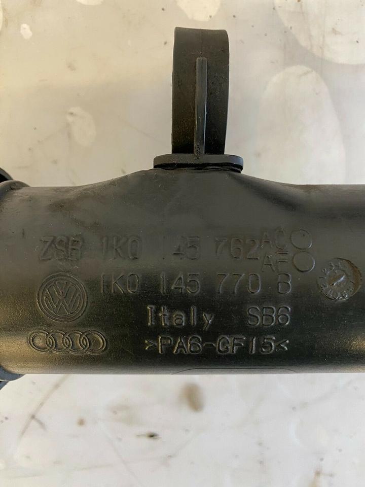 VW Audi Ladeluftrohr Turboladerrohr Druckspeicher 1K0145762 – Bild 2
