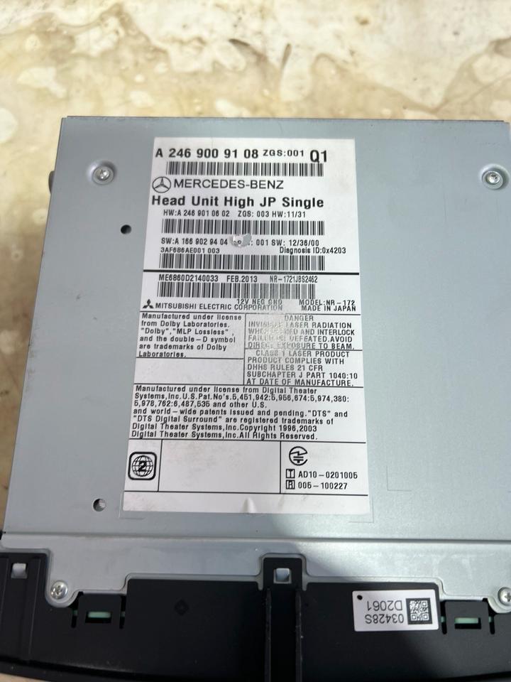 Mercedes B-Klasse W246 Navigation Navi Headunit A2469009108 – Bild 6
