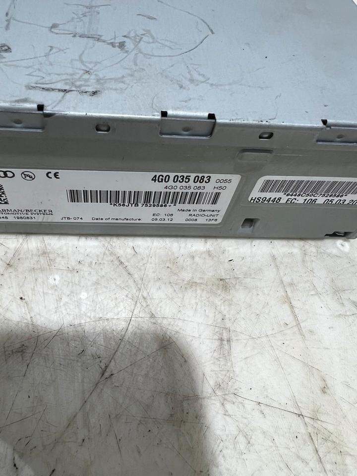 Audi A6 4G Radio-UNIT Radioeinheit Steuergerät 4G0035083 – Bild 4