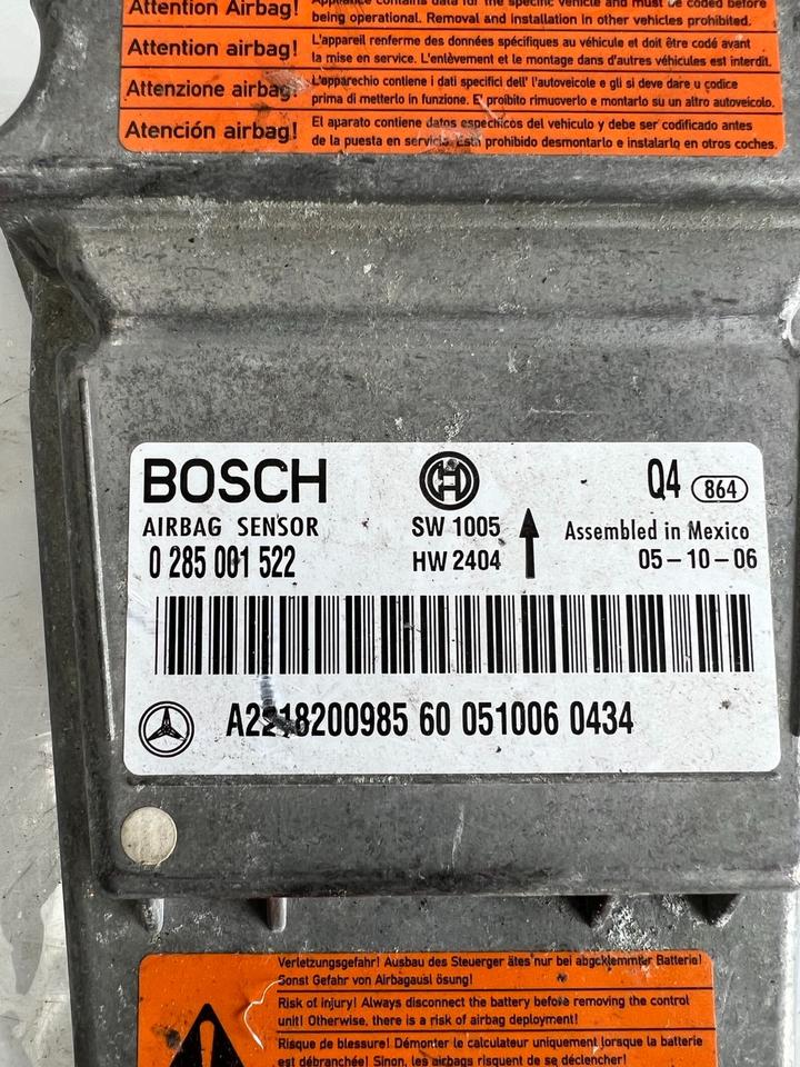 Mercedes W221 Airbagsteuergerät Steuergerät W2218200985 – Bild 3