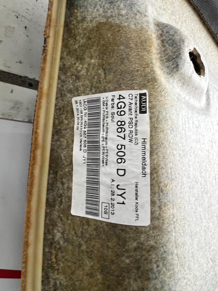 Audi A6 4G C7 Avant Himmeldach Dach Himmel Dachhimmel 4G9867506 – Bild 6