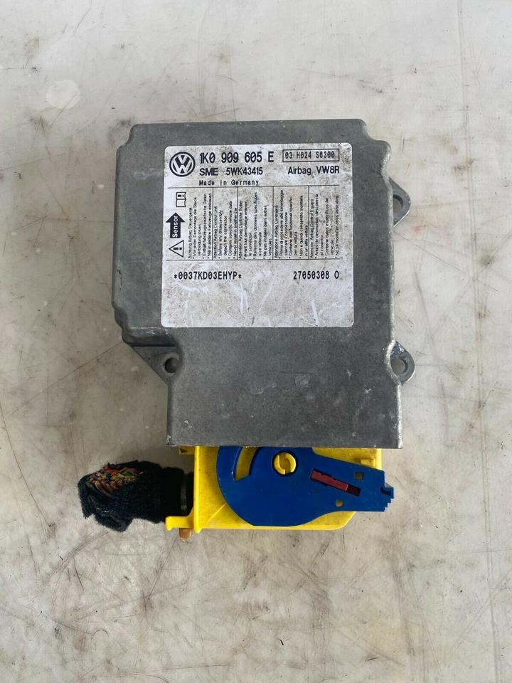 VW Golf 5 Golf Plus Airbagsteuergerät Steuergerät 1K0909605E – Bild 3