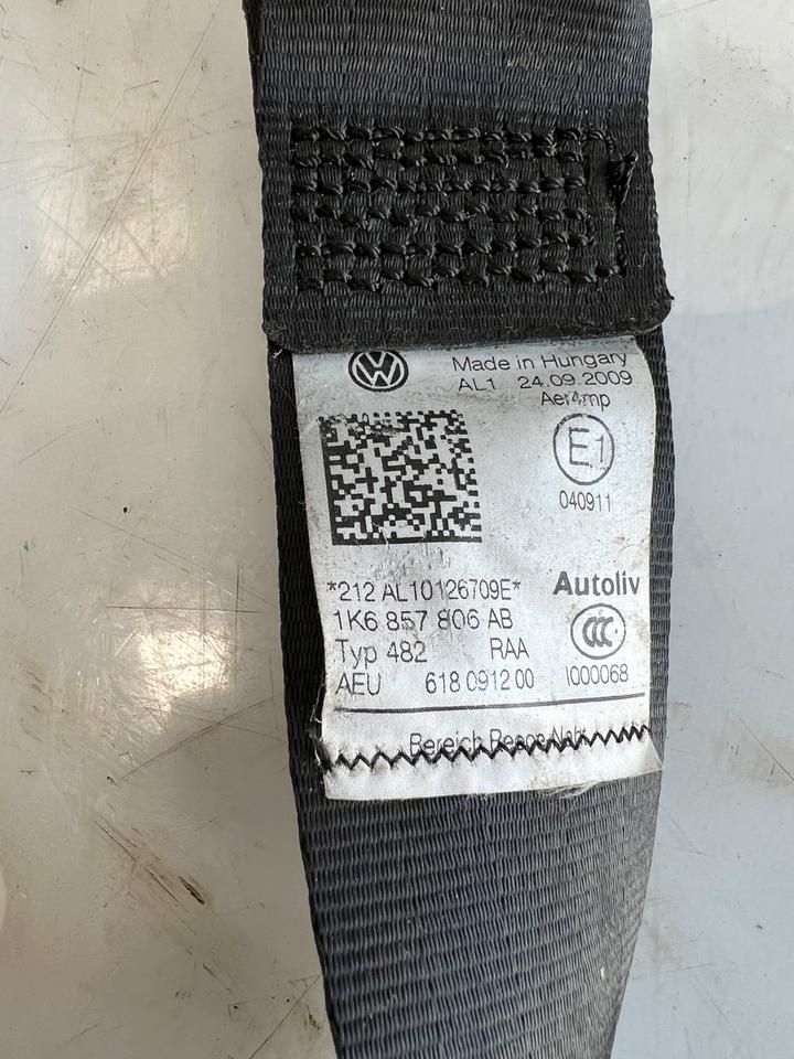 VW Golf 5 V Sicherheitsgurt Gurt Rechts Links 1K6857805 1K6857806 – Bild 10