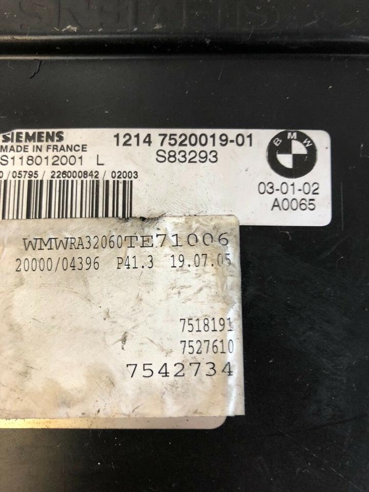 Mini Cooper R50 R53 1.6 116 PS Motorsteuergerät 7520019 – Bild 2
