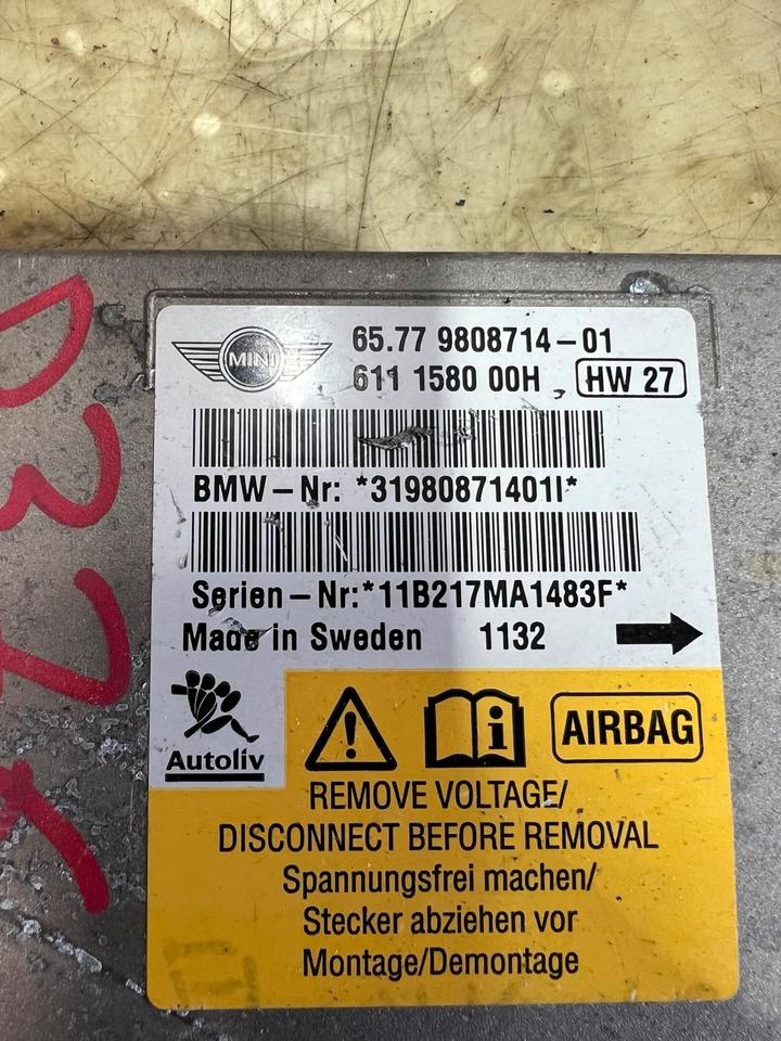 Mini Cooper R55 R56 R57 Airbagsteuergerät Steuergerät 9808714 – Bild 3