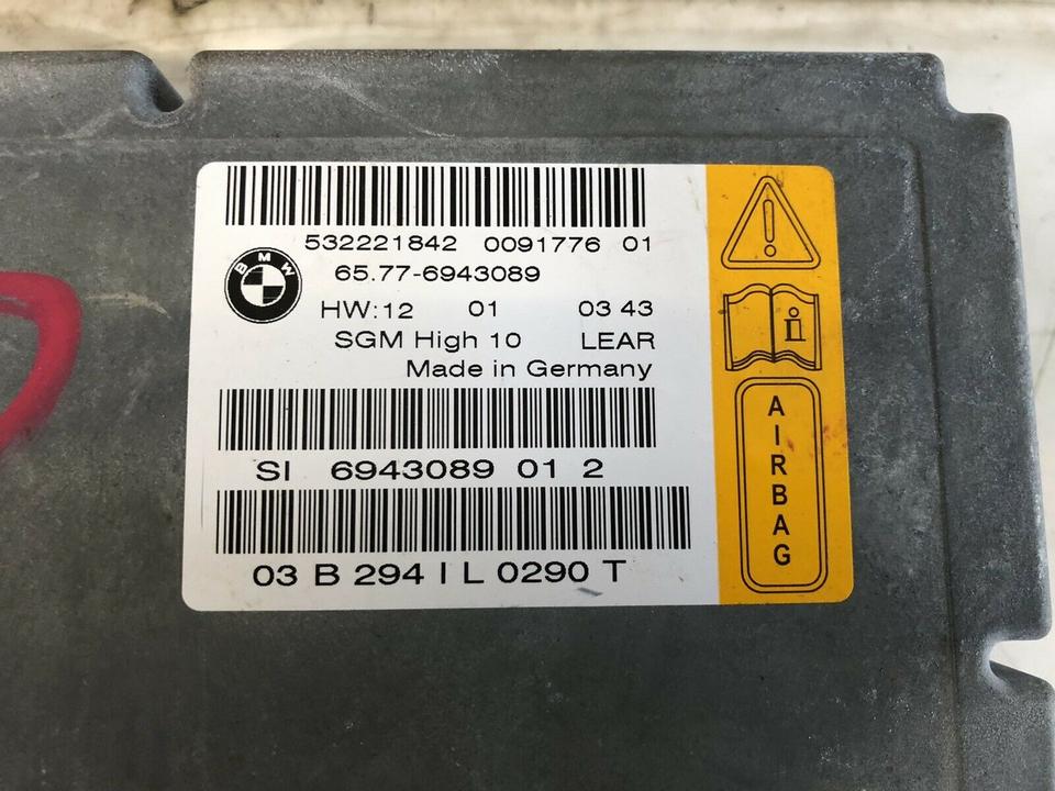 BMW 5er E60 E61 Airbag Steuergerät 6943089 – Bild 4