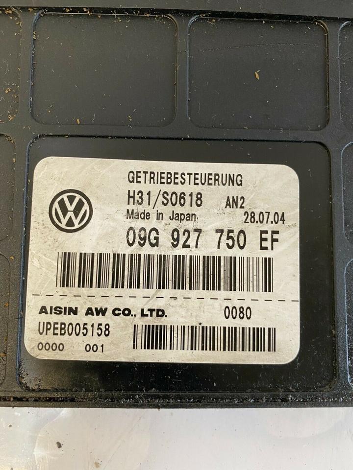 VW Golf 5 V 2.0 Automatikgetriebe Steuergerät 09G927750EF – Bild 2