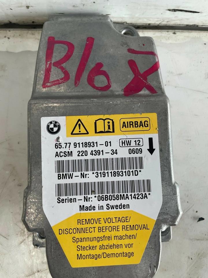 BMW 5er E60 E61 Airbagsteuergerät Airbag Steuergerät 9118931 – Bild 2
