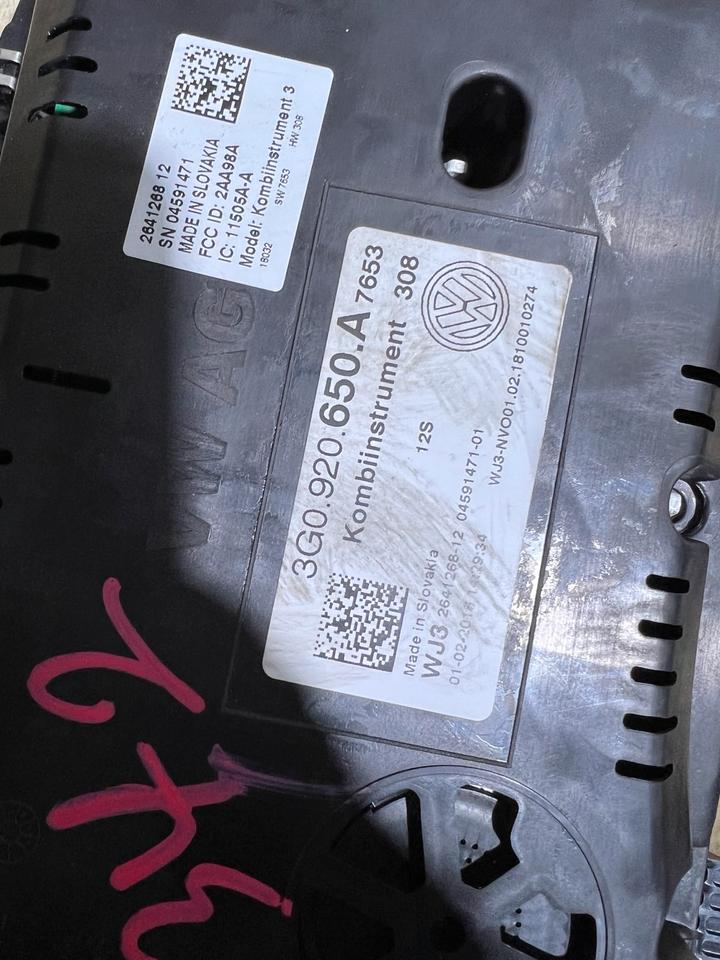 VW Passat B8 3G Tacho Tachometer Kombiinstrument 3G0920650A – Bild 6