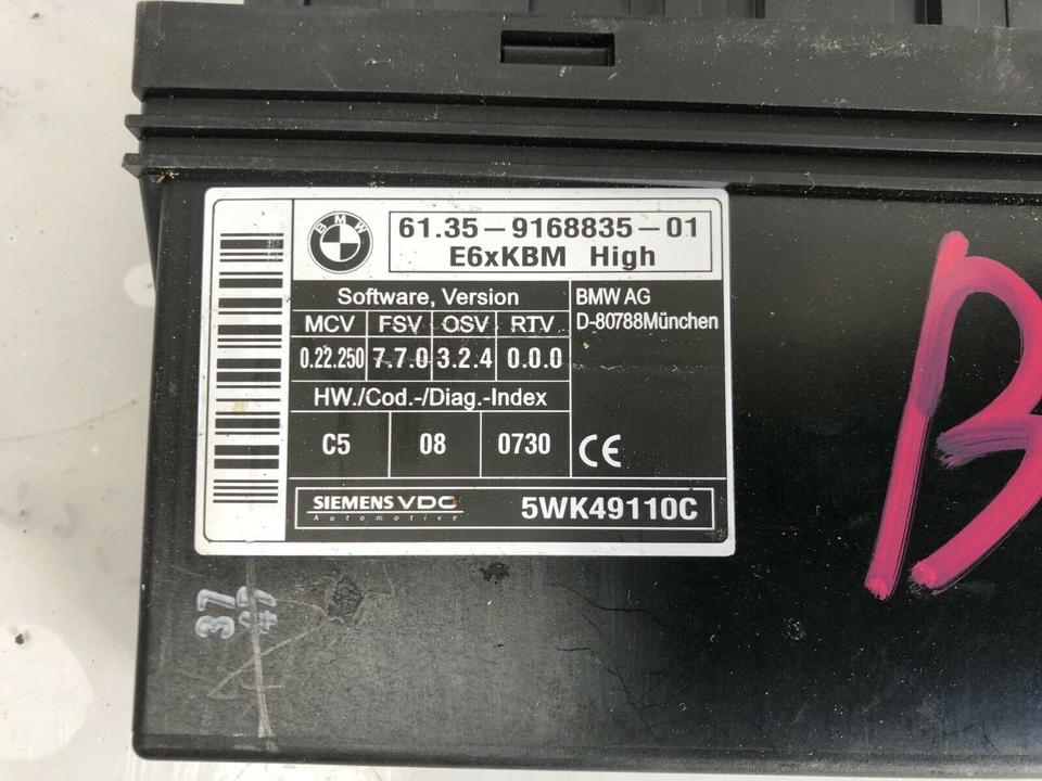 BMW 5er E60 E61 Karroserie Steuergerät 9168835 – Bild 3