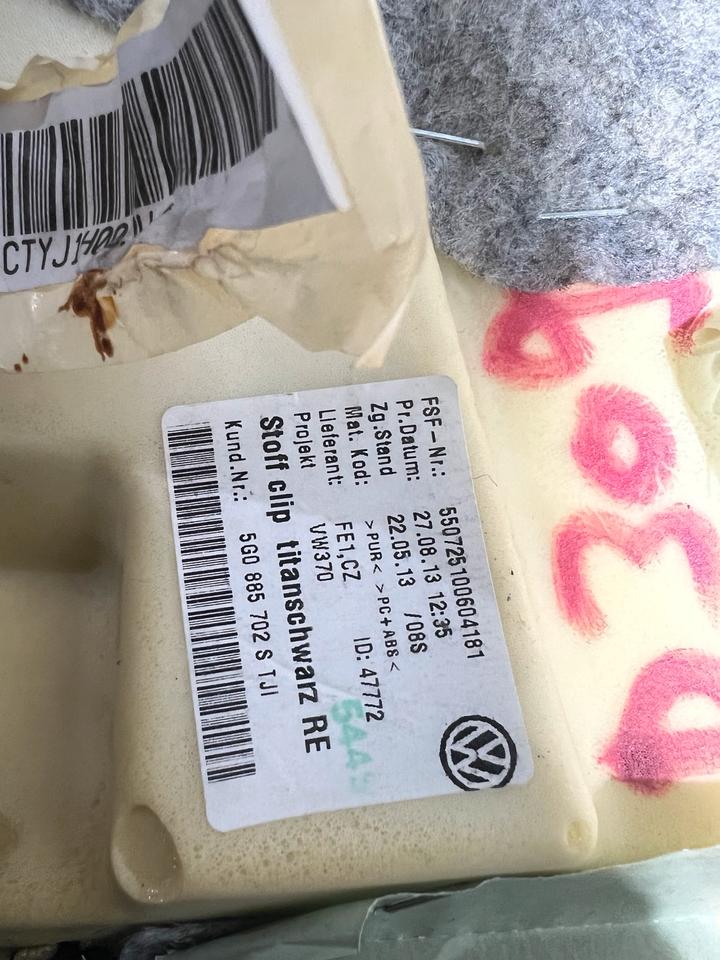 VW Golf 7 VII Seitenverkleidung Seitenpolster Rechts Links – Bild 16