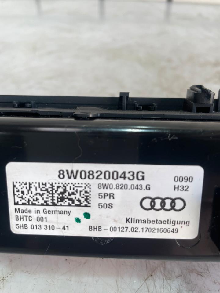 Audi A4 B9 8W Klimabedienteil Bedienteil 8W0820043G – Bild 7