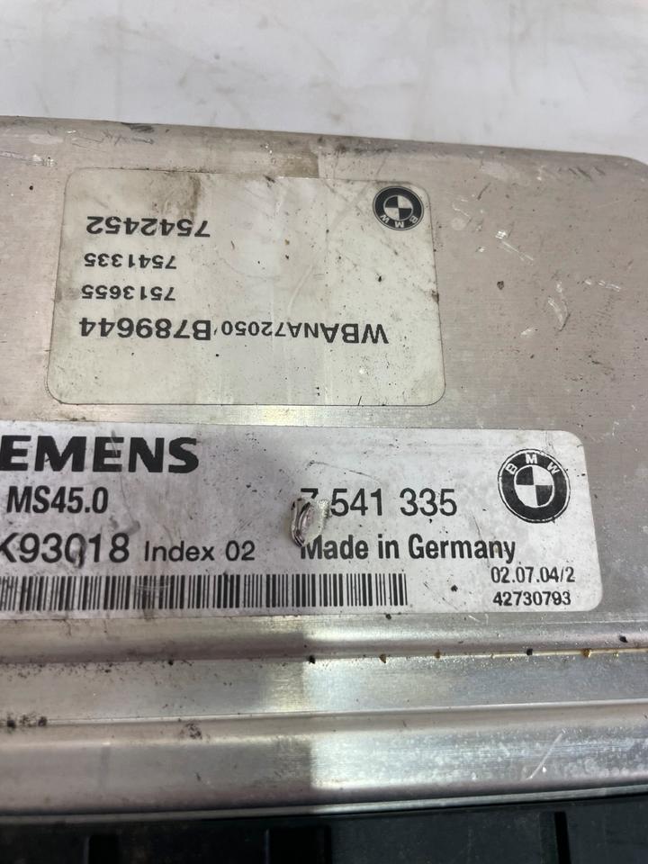 BMW 5er E60 E61 M54 Motorsteuergerät Steuergerät 7541335 7542452 – Bild 3