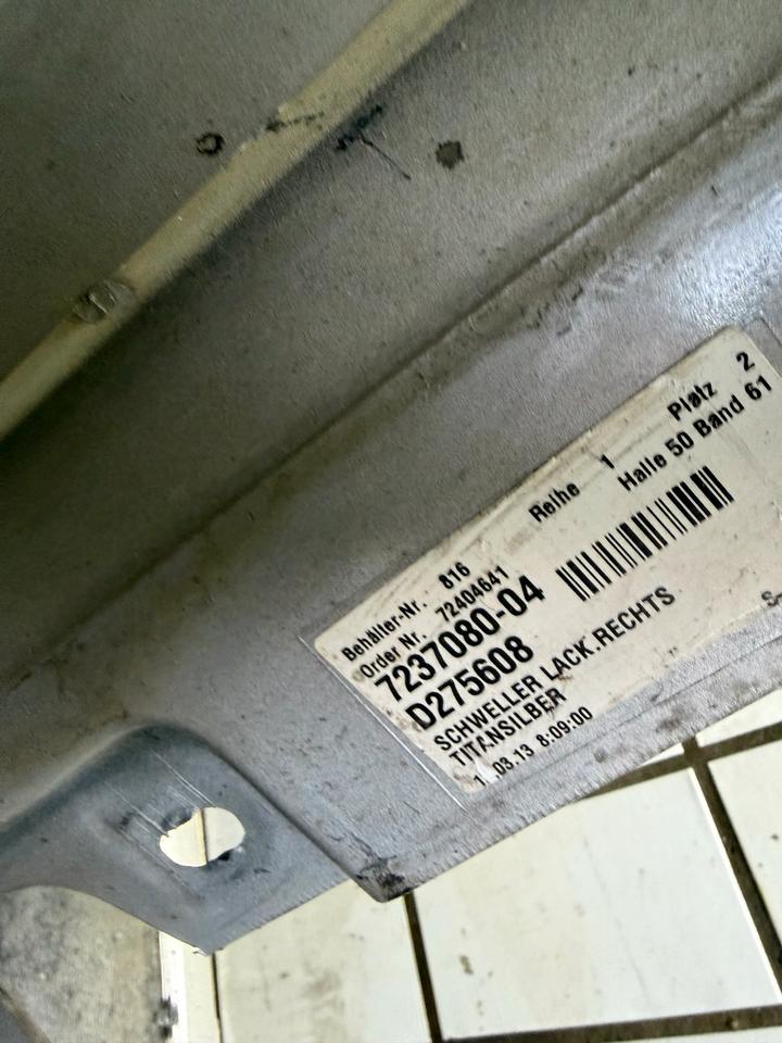 BMW 5er F10 F11 Seitenschweller Schweller Links Rechts 354 – Bild 8