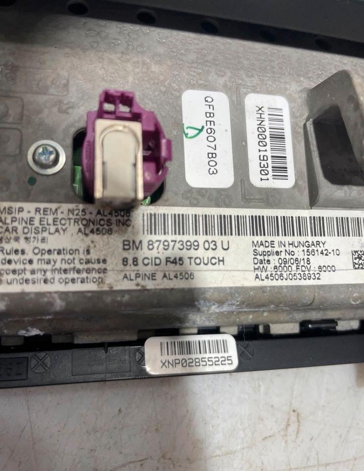 BMW 2er F45 F46 8.8 CID Touch Display Navi Bildschirm 8797399 – Bild 7