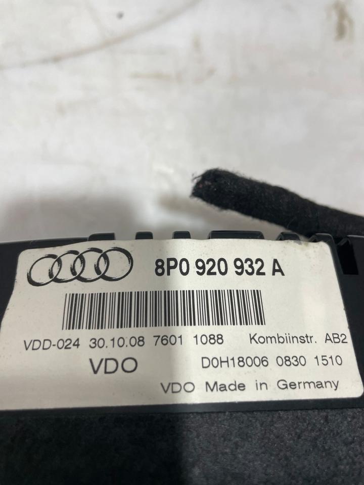 Audi A3 8P Tacho Tachometer Kombiinstrument 8P0920932A – Bild 6