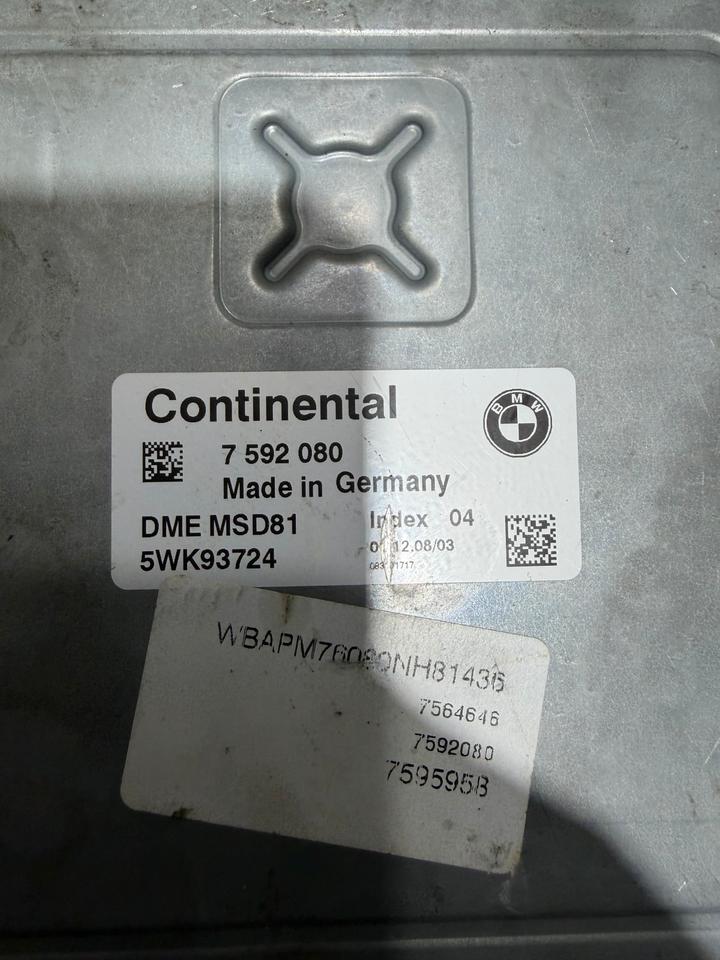 BMW 3er 5er E90 E91 E60 E61 Motorsteuergerät Steuergerät 7592080 – Bild 3