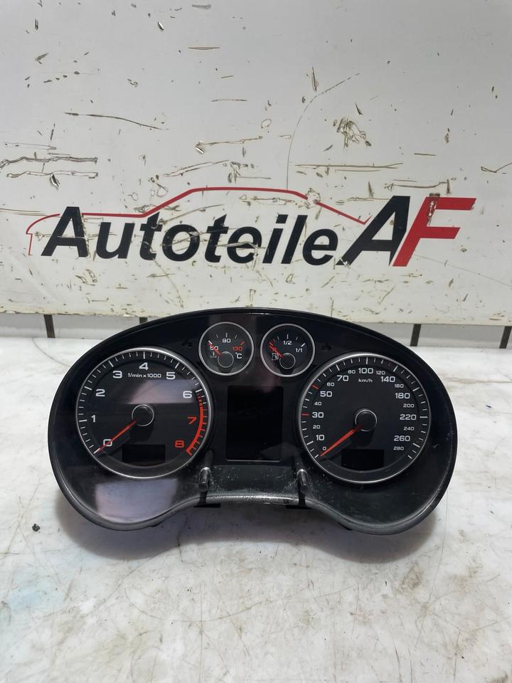 Audi A3 8P Tacho Tachometer Kombiinstrument 8P0920932A