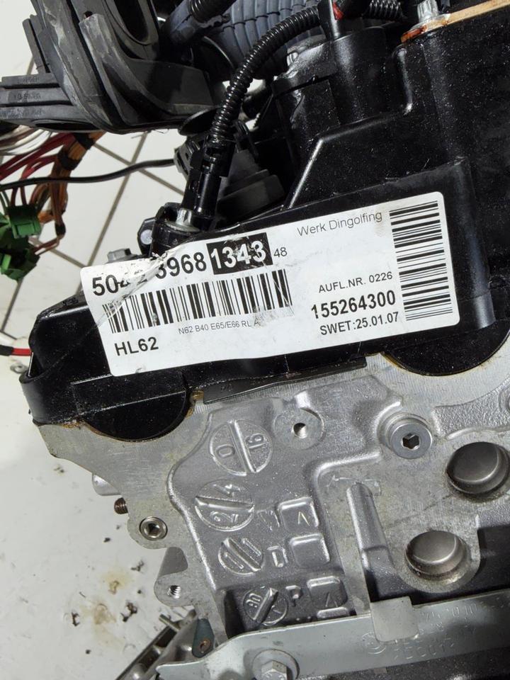 BMW 7er E65 E66 740i 740Li 4.0 V8 306 PS N62B40 Motor KOMPLETT – Bild 14