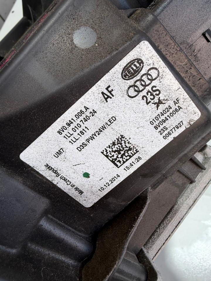 Audi A3 8V Xenonscheinwerfer Scheinwerfer Vorne Rechts Links – Bild 8