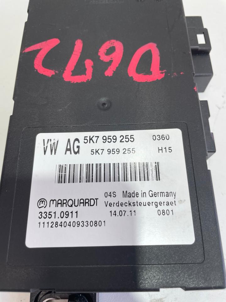 VW Golf 6 VI Cabrio Steuergerät Verdeck Bluemotion 5K7959255 – Bild 3