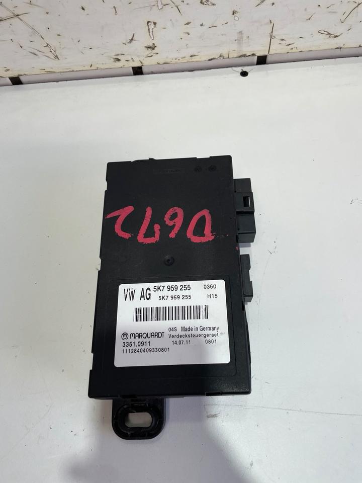 VW Golf 6 VI Cabrio Steuergerät Verdeck Bluemotion 5K7959255 – Bild 2